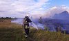 На Сумщині через загоряння сухої рослинності травмовано людину (відео)