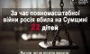 За час війни рашисти вбили 22 дітей на Сумщині