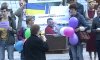На 55-й День рождения пленника Кремля сумчанина Владимира Дудки в Киеве устроили акцию (видео)
