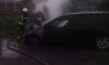 Ночью в Конотопе пожарные ликвидировали возгорание легковушки (видео)