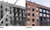 У пошкодженій рашистами п’ятиповерхівці в Тростянці встановили металопластикові вікна та балконні двері