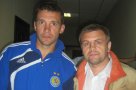 Андрей Шевченко  (слева) и Анатолий Поляченко