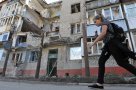 Один из 224 разрушенных домов Славянска, требующих восстановления.