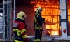 У Сумах горів МАФ, пошкоджений рік тому ворожою атакою