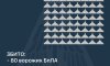 В небі над Україною збито 80 ударних БПЛА