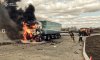 Сумські рятувальники гасили загоряння вантажівки після влучання «ланцета»