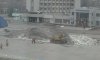 В Сумах начали убирать груду снега с центральной площади