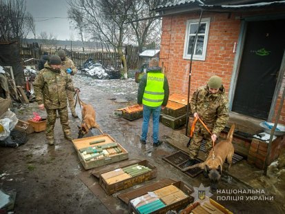 У Сумському районі поліцейські виявили у чоловіка арсенал боєприпасів