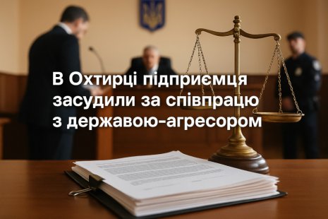 В Охтирці підприємець відбувся штрафом за співпрацю з державою-агресором
