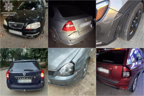 Сумські патрульні відшукали трьох винуватців ДТП, які втекли з місця аварії