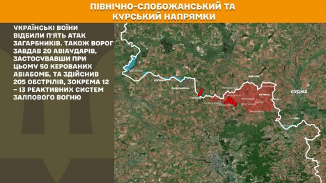 На Сумському напрямку минулої доби українські воїни відбили п’ять атак загарбників