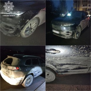 У Сумах патрульні розшукали водія, який вчинив ДТП та залишив місце аварії