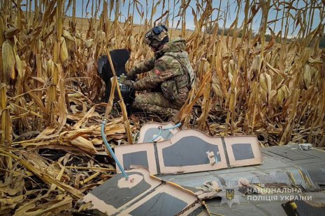 Вибухотехніки поліції Сумщини знешкодили бойову частину збитого ворожого безпілотника