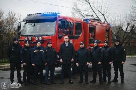 Сумщина отримала пожежно-рятувальний автомобіль вартістю понад 400 тис. євро від польських партнерів