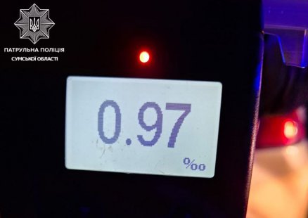 Сум’яни здали п’яного водія без прав патрульним