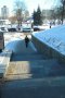 Раньше эта лестница была заметнее: над ней стояли то милицейская будка, то скульптура оленя.